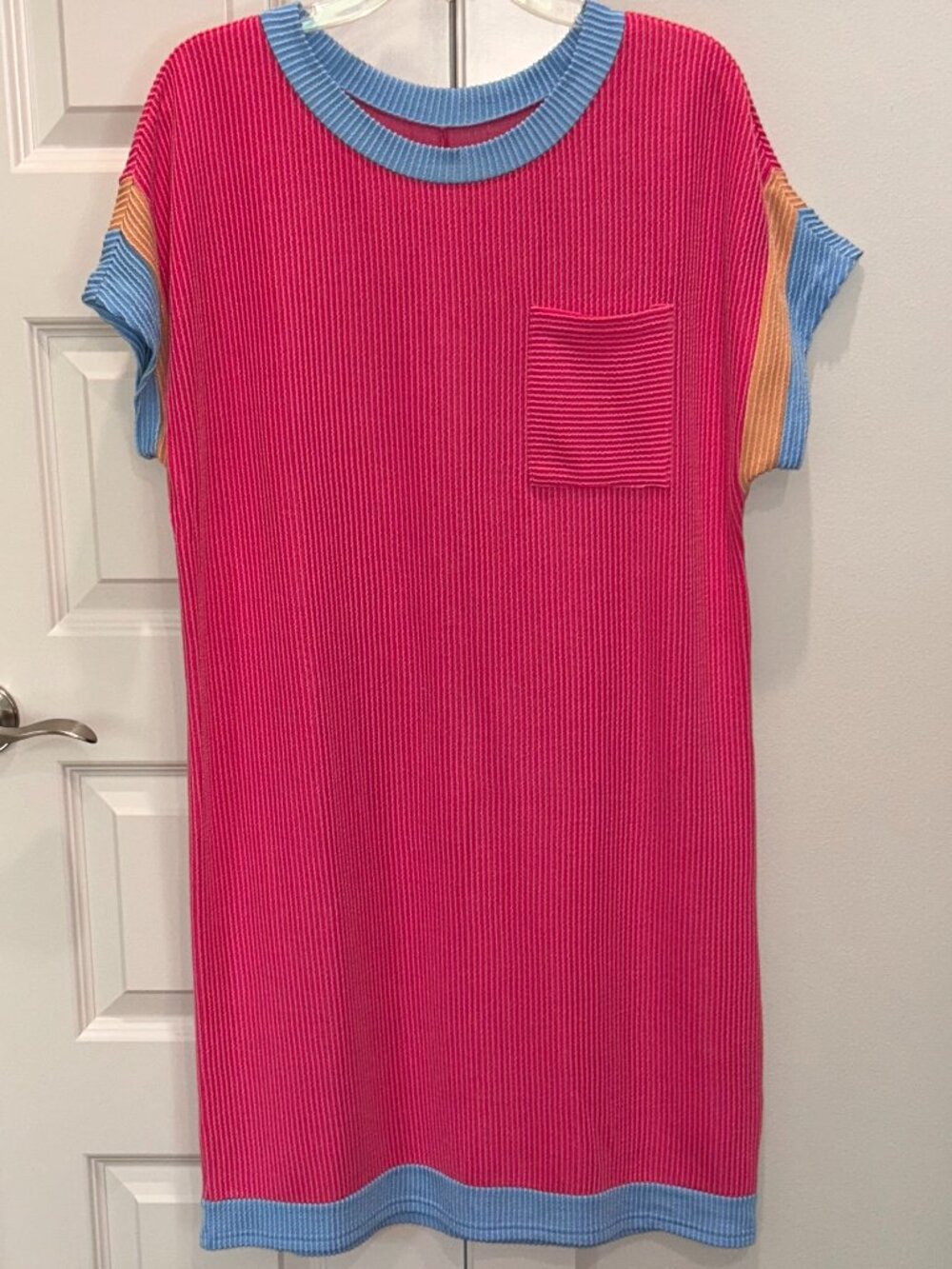 Raised Rib Pink Dress